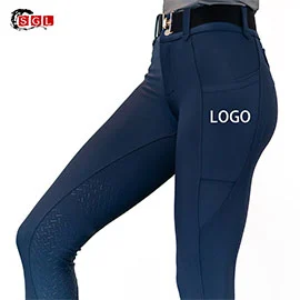 navy lux breech  top knee patch riding tigh3