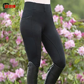 hkm mesh silicone full seat riding tights 1