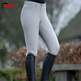 riding breeches 5 pockets style silicone full seat2