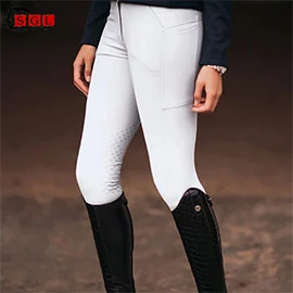 riding breeches jump elite white  equestrian stock2