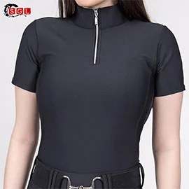 kylie   black short sleeve technical stretch basey12