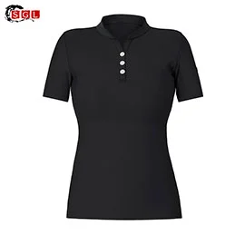 kylie   black short sleeve technical stretch basey4